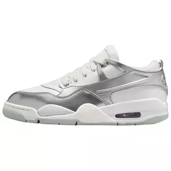 Кроссовки женские Air Jordan 4 RM Chrome серебристо-белые Summit-White HV5972-101 36