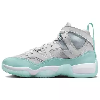 Кроссовки женские Air Jordan Jumpman Two Trey Tropical Teal серо-нейтрально-серо-белые DR9631-004 36