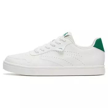 Кроссовки женские Anta Basic Non-Slip Durable Low-Top Skate Shoes White Green 122318015-1 36