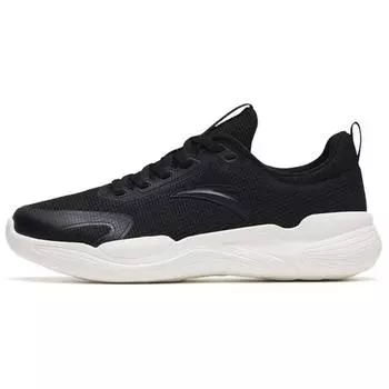 Кроссовки женские Anta Fabric Non-Slip Wear-Stick-Now-Training, черные, белые, 122317713-1 36