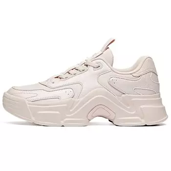 Кроссовки женские Anta Shock Absorbing Breathable Supporting Balanced Lightweight Low Top Dad Shoes Beige 122038884-2 36