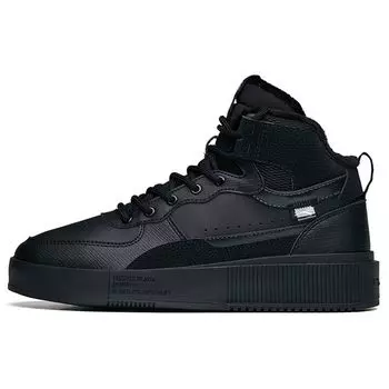Кроссовки женские Anta Warm Non-Slip Durable High Top Skate Shoes Black 922148911-1 38.5