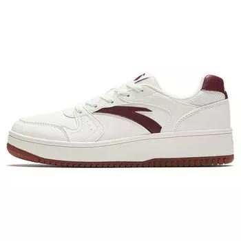 Кроссовки женские Anta Zero Feel Non-Slip Low-Top Skate Shoes White Red 922518068F-7 35.5