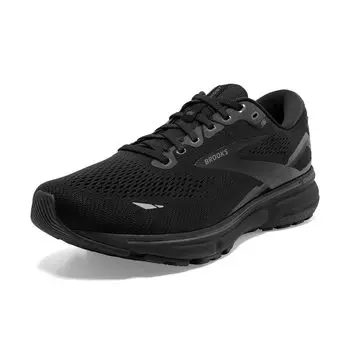 Кроссовки женские Brooks Ghost 15 Neutral Running 6 Wide, черные/черные/эбеновые. ,