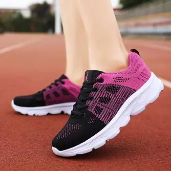 Кроссовки женские летние новые сетчатые дышащие универсальные кроссовки для бега студенческие мягкие подошвы легкие повседневные белые туфли 35 белый