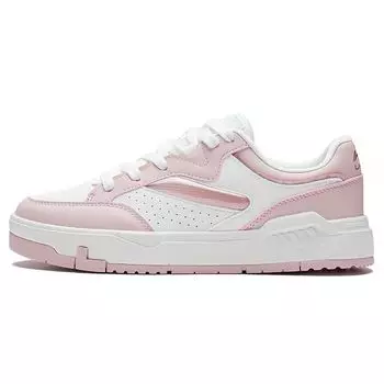 Кроссовки женские Li Ning Ace нескользящие износостойкие низкие для скейтбординга белые розовые AGCS032-2 35