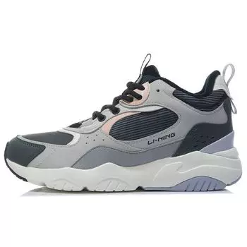 Кроссовки женские Li Ning Chao Dao с флисовой подкладкой, нескользящие, микрокристаллические, серые AGLR130-2 35