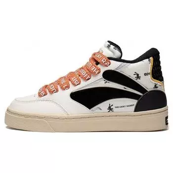 Кроссовки женские Li Ning Disney Oswald X Weigu 180 Durable Breathable Mid-Top Sneakers White Black AECT020-1 36