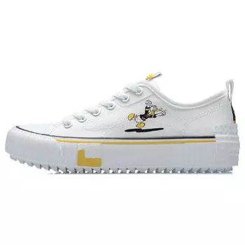 Кроссовки женские Li Ning Disney X Durable Breathable Low-Top Skate Shoes White Black AGCR178-3 39