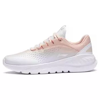 Кроссовки женские Li Ning Eazgo Durable Breathable Low Top Running Shoes White Pink ARST036-4 37