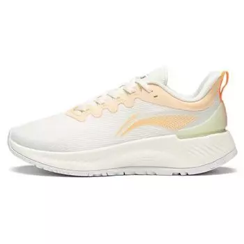 Кроссовки женские Li Ning Element Durable Breathable Low-Touch Running Shoes Beige Sand Orange ARHT006-7 35