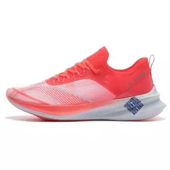 Кроссовки женские Li Ning Feidian Challenger Stable Racing с амортизацией, нескользящие, износостойкие, с низким верхом, флуоресцентно-розовые ARMS014-1 37