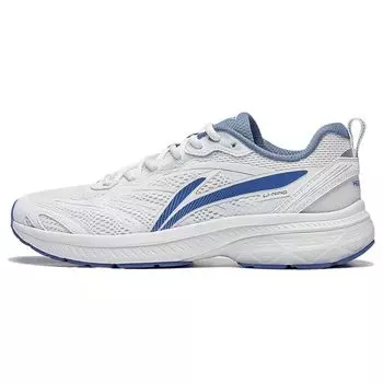 Кроссовки женские Li Ning Fuyiao с низким верхом, нескользящие, износостойкие, белые, темно-синие ARXT014-1 35