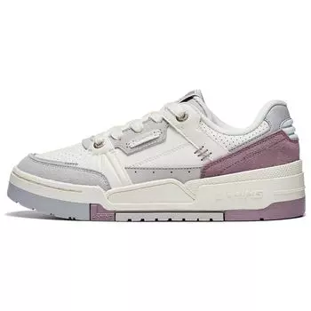 Кроссовки женские Li Ning Journey 1.5 с нескользящей подошвой, износостойкие, белые, серые, фиолетовые AGCT266-1 36