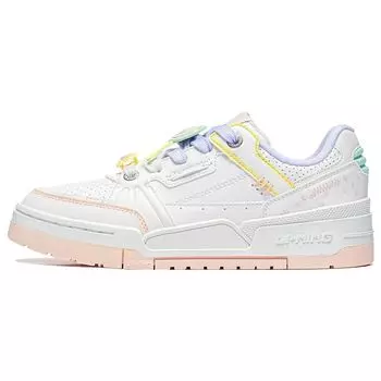 Кроссовки женские Li Ning Journey 1.5 с нескользящей подошвой и износостойкими вставками белого, розового, фиолетового цвета AGCT266-5 37