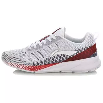 Кроссовки женские Li Ning легкие, амортизирующие, прочные, с низким верхом, белые, красные ARHN116-1 36