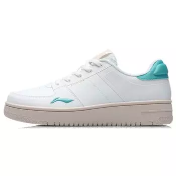 Кроссовки женские Li Ning Oneplay Non-Slip Wear-Sticked Low-Top Skate Shoes White Green AGCR190-2 35