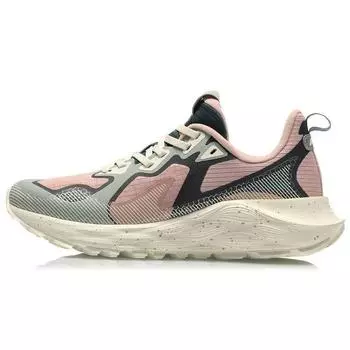 Кроссовки женские Li Ning Protective Cloud Non-Slip Wear-Stick Low-Top Running Shoes Pink Green ARHQ168-4 38