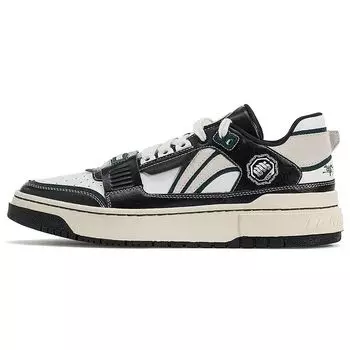 Кроссовки женские Li Ning Rookie Retro Casual Low Top Skate Shoes Black White ABCS022-2 37