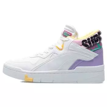 Кроссовки женские Li Ning Superwave Mid Casual High-Top белые фиолетовые AGCQ238-3 35