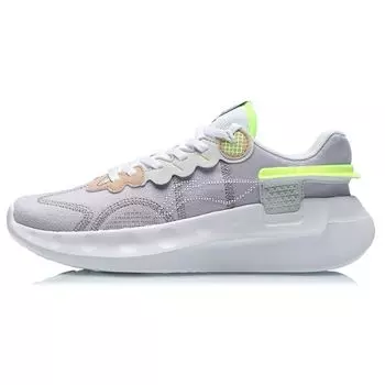 Кроссовки женские Li Ning Xiaoyao с низким верхом, амортизирующие, нескользящие, прочные, светло-фиолетовые ARHR052-4 35