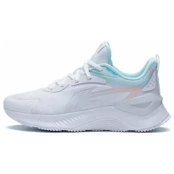 Кроссовки женские Li Ning Yue Ying Element Non-Slip Low-Top Running Shoes White Blue ARHS010-7 37