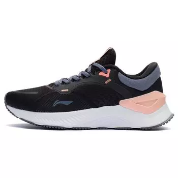 Кроссовки женские Li Ning Yue Ying Element с низким верхом, амортизирующие, нескользящие, износостойкие, черные, серые, розовые ARHT026-1 40