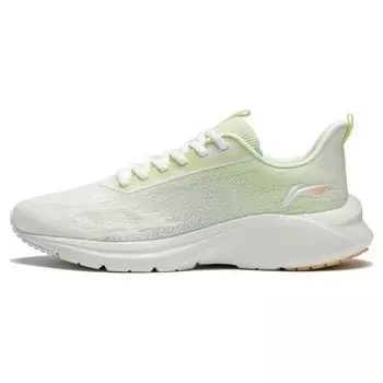 Кроссовки женские Li Ning Yun Que с низким верхом, нескользящие, износостойкие, амортизирующие, белые, зеленые ARST026-3 35