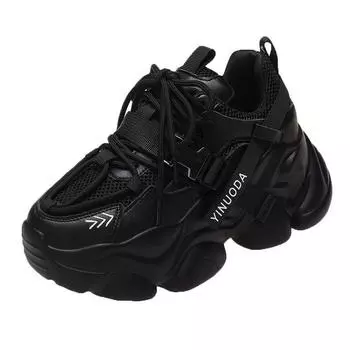 Кроссовки женские модные повседневные туфли на платформе женские увеличивающие рост массивные кроссовки для девочек кроссовки новые женские Basket Femme 34 белый