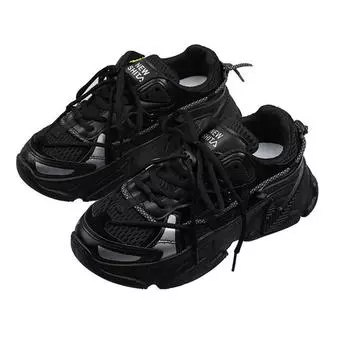 Кроссовки женские на толстой платформе со светоотражающими вставками, повседневная обувь высокого качества, женская дышащая модная универсальная обувь для пар, большие размеры 40 серый