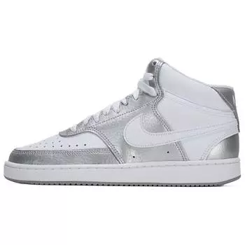 Кроссовки женские Nike Court Vision Mid Metallic Silver White CD5436-108 37.5