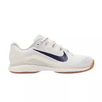 Кроссовки женские NikeCourt Air Zoom Vapor 12 HC Summit White Binary Blue Cream Phantom Gum-Medium-Brown FV5554-101 42