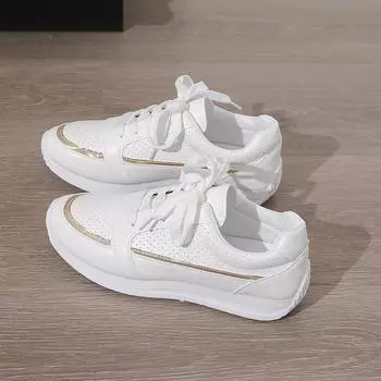 Кроссовки женские, новая спортивная обувь, женские маленькие белые туфли, модные удобные кроссовки, универсальные легкие повседневные кроссовки 36