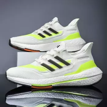 Кроссовки женские новые большие размеры пара повседневная обувь для папы модная мужская обувь для бега с сетчатой поверхностью 36 чёрный