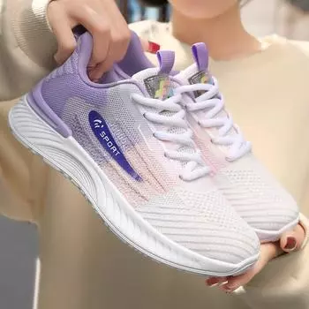 Кроссовки женские осенние дышащие туфли модные трендовые повседневные туфли мягкая подошва легкие кроссовки 36