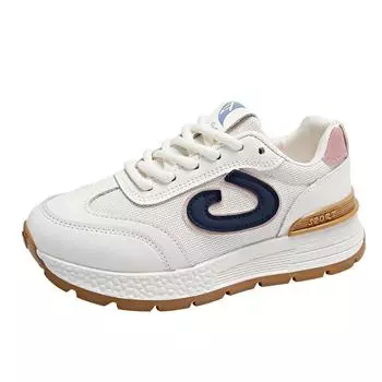 Кроссовки женские повседневные спортивные туфли на платформе синие красные кроссовки модные антискользящие трендовые на шнуровке Zapatos Outdoor2024 35 синий