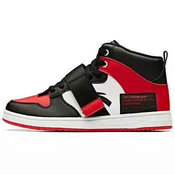 Кроссовки женские серии Anta Lifestyle с нескользящей подошвой, износостойкие, для скейтбординга, черные, красные, белые 91938060-8 39