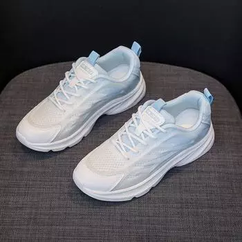 Кроссовки женские студенческие 2024 новые модные летние женские туфли легкие мягкие подошвы амортизация удобные сетчатые кроссовки женские 35