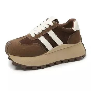 Кроссовки женские SyfIyno весна осень новые винтажные универсальные повседневные легкие туфли на толстой подошве для папы туфли на платформе 35 серый