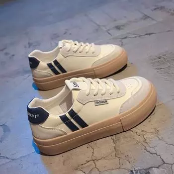 Кроссовки женские тенденции 2024 повседневные белые женские кроссовки на шнуровке на платформе женские дизайнерские туфли городские кроссовки женские 35 хаки