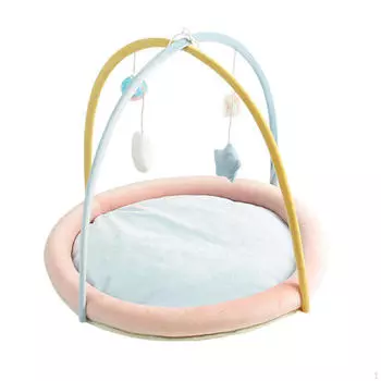 Кровать 2 в 1 для кошек с игрушечным мячом, многофункциональное гнездо для котят, щенков, машинная стирка, мягкое гнездо для домашних животных