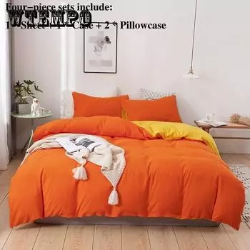 Кровать Четыре комплекта наволочек в рукаве Домашнее постельное белье 1,8 метра 2 метра Двуспальная кровать Fresh Princess Wind Queen