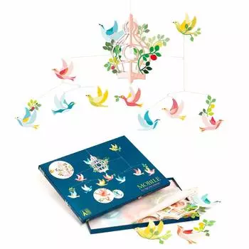 Кровать DJECO Mobile Bird Gauge Bed Merry Merry Stylish Scandinavian Baby Детская кроватка Подарок для ребенка (ДД04302)