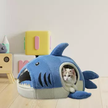 Кровать для домашних животных, палатка Shark Design для котят и S