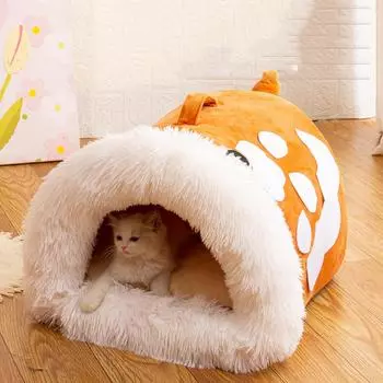 Кровать для домашних животных, теплая подушка для маленьких, средних и больших собак, спальные кровати, водонепроницаемые корзины, домашний коврик для кошек, одеяло, товары для домашних собак M