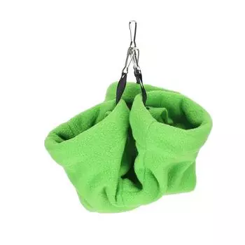 Кровать для хомяка, подвесной туннель, гамак, теплый спальный домик для крысы, хомяка, маленьких животных, зеленый зелёный