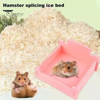 Кровать для хомяка, рассеивание тепла, дом для хомяка, гнездо, простая сборка, игрушка для маленьких животных для морских свинок, белок 2 синий