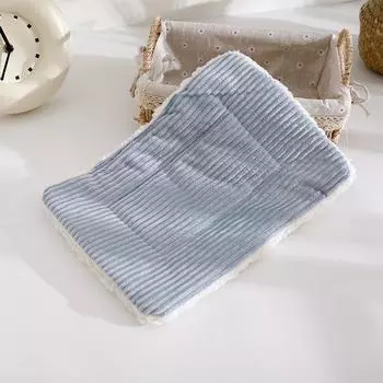 Кровать для хомяка, зимний теплый домик для белки, ежа, кролика, шиншиллы, коврик для кровати, дом, гнездо, аксессуары для хомяка 21*16cm розовый