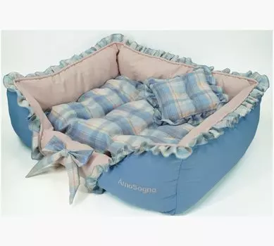 Кровать для кошек AmoSogno со съемной и моющейся подушкой, подходит для всех видов кошек, сохраняет тепло, коврик 61 x 52 x 18 см, сезоны, воздухопроницаемость, кровать,