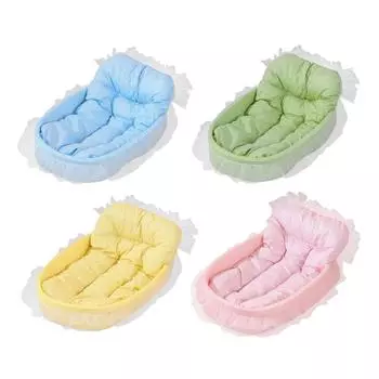 Кровать для кошек принцессы, милые принадлежности для домашних животных, съемная нескользящая подушка для собак, кровать для щенков и котят, домашних кошек или маленьких собак синий